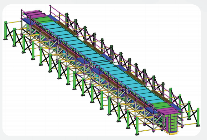 3D formwork system for long girder casting